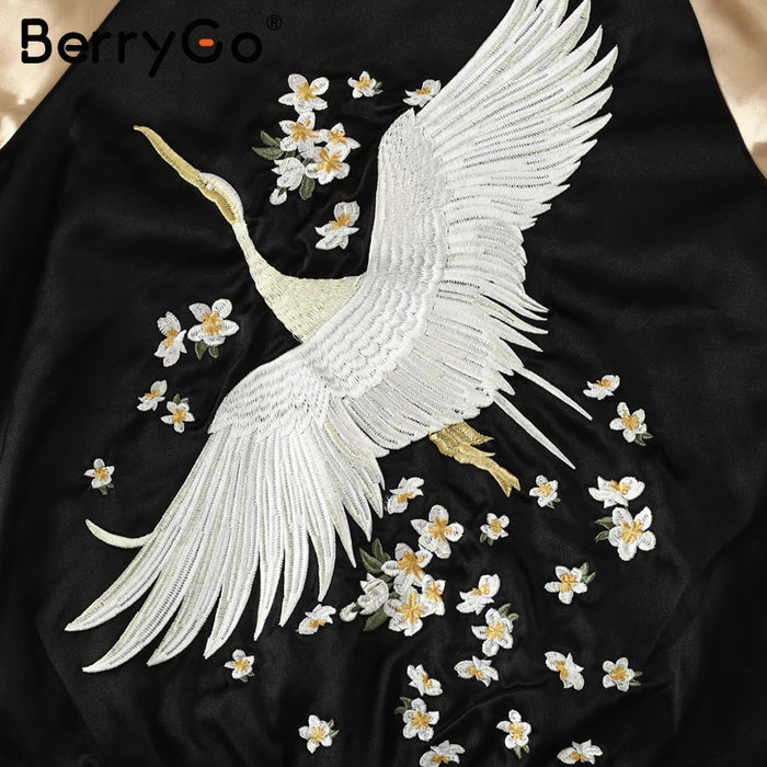 Floral Swan Reversible Jacket