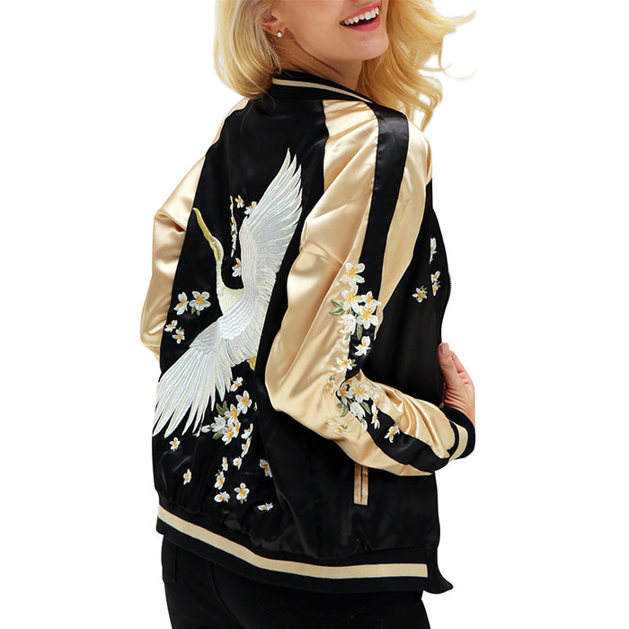 Floral Swan Reversible Jacket