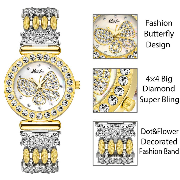 Butterfly Diamond Bling Watch