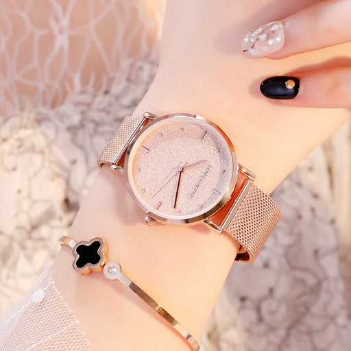 Pink Shimmer Wrist Watch