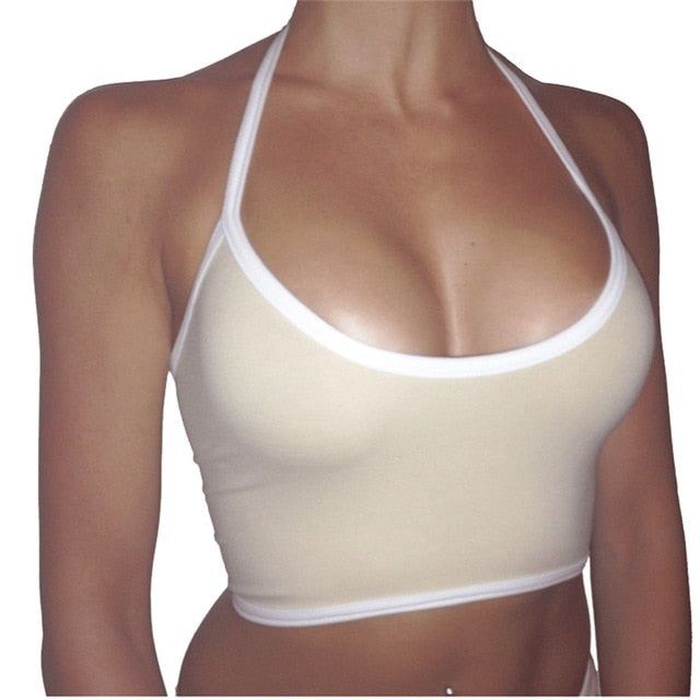 Crop Top with Halter Strap