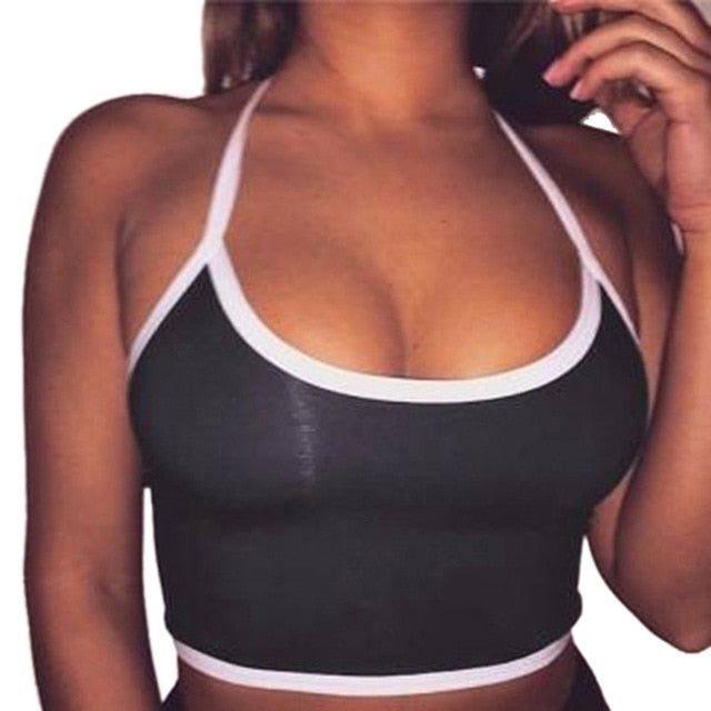 Crop Top with Halter Strap